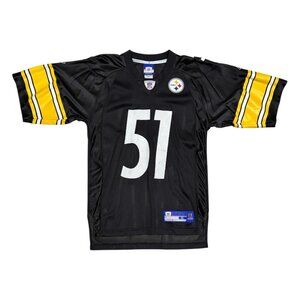 PITTSBURGH STEELERS James Farrior NFL Football Vintage Y2K Jersey Mens Small